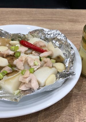 蒜味馬鈴薯佐鵝油 的食譜成品照片