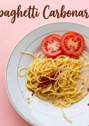 Foto resep Spaghetti Carbonara Praktis