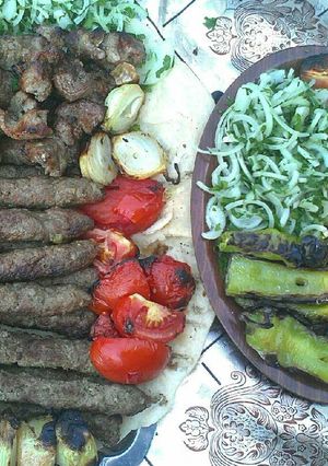 صورة لوصفة كباب مشوي ولا أطيب