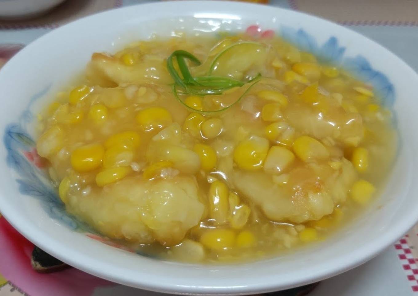 Ikan fillet dengan krim jagung