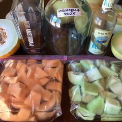 A picture of California Farm Made Meloncello Liqueur.