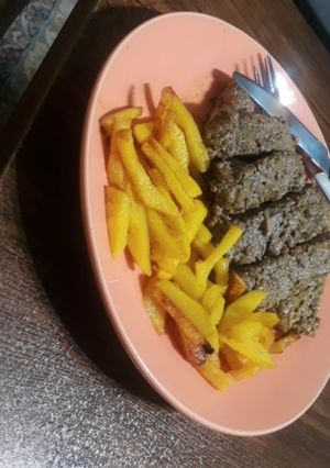 عکسی از دستور استیک گوشت