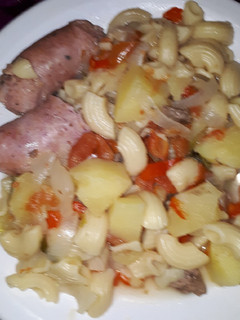 Una foto de Guiso de chorizos