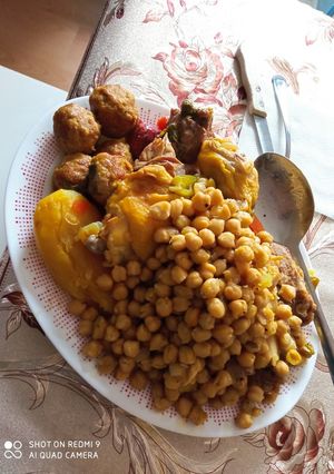 Una foto de Cocido murciano con pelotas