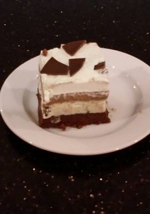 A picture of Mint Chocolate Chip Brownie Ice Cream Bars.