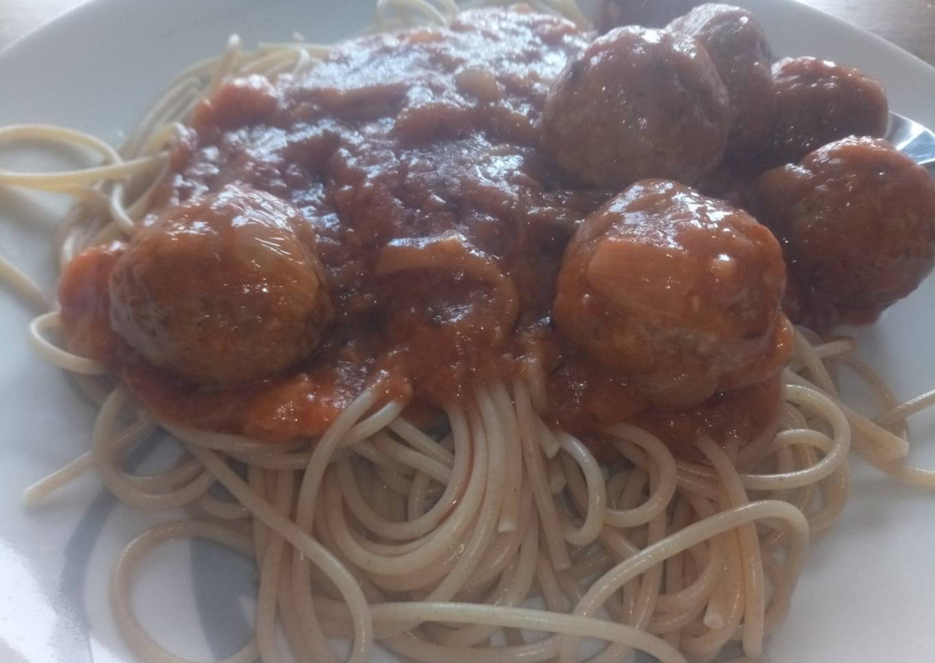 Albóndigas con gambas