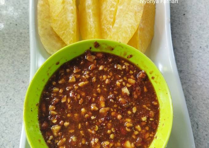 Easiest Way to Prepare Perfect Sambal rujak kacang