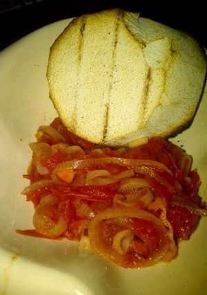 A picture of Oven baked yam and sauce.