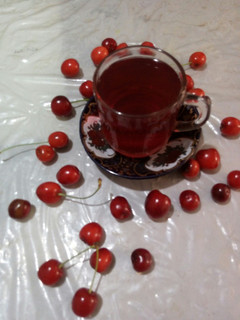 عکسی از دستور دمنوش و شربت خوشطعم و خوشرنگ آلبالو