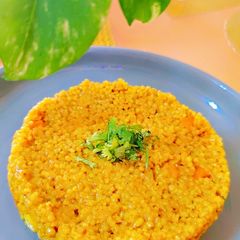 A picture of Foxtail Millet & Split Jowar Pulao.