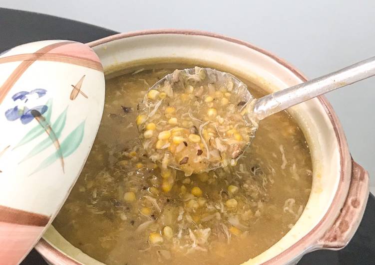 Cara Gampang Menyiapkan Sup jagung kepiting jamur yang Sempurna