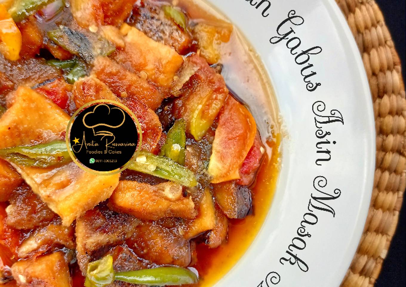 Ikan Gabus Asin Masak Asam (Masak Asam Iwak Kering Haruan)