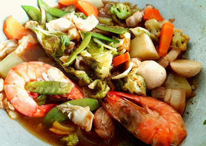 Step-by-Step Guide to Make Quick Chopsuey Soup (Ho To Tai)