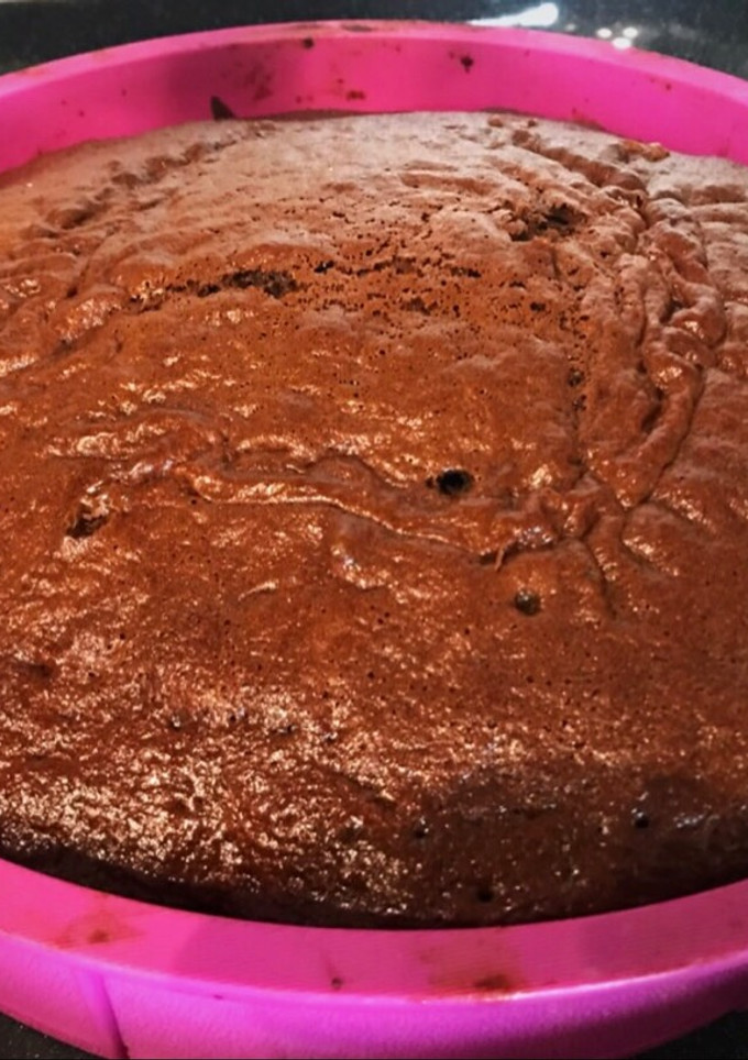 Una foto de Bizcochuelo de chocolate 1 2 3 4 fácil y rápido