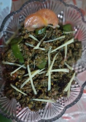 A picture of Qeema Palak.