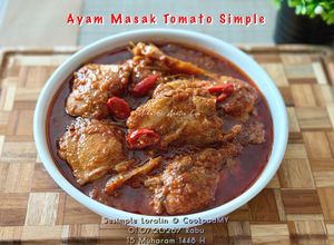 Gambar Ayam Masak Tomato (Tanpa Menggoreng Ayam)