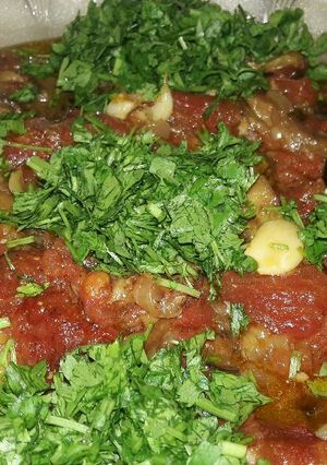 صورة لوصفة مسقعة بالباذنجان (مطبقة)