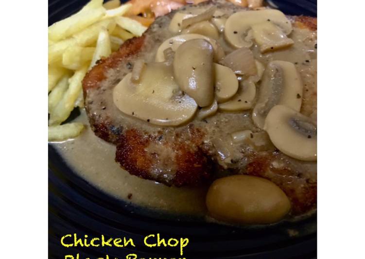 Langkah Langkah Memasak Chicken Chop Black Pepper Mushroom Sauce yang Cepat