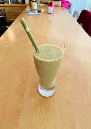 Φωτογραφία της συνταγής Smoothie πεπόνι - μπανάνα - μήλο