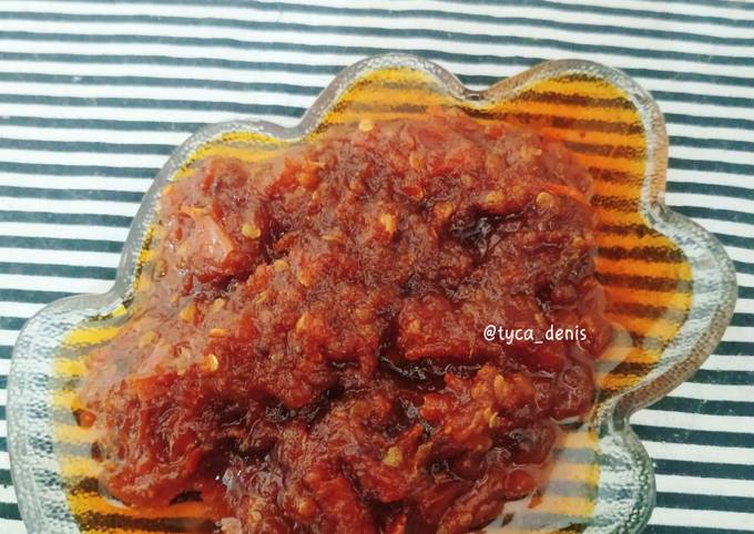 Cara bikin Sambal tomat Cara bikin Sambal tomat