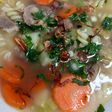 Soup daging makaroni