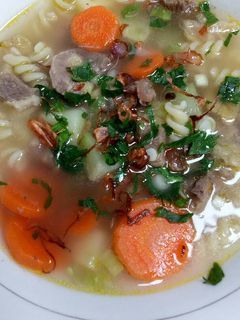 Foto resep Soup daging makaroni