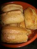 Rollos de mantequilla de maní y cranberries
