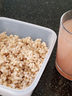A picture of Organic pearl barley water.