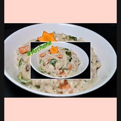 (white sauce pasta) 😋 A picture of (white sauce pasta) 😋.