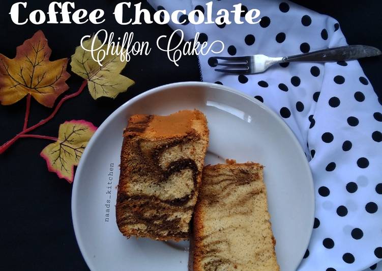 Coffee Chocolate chiffon cake