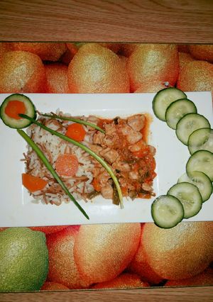 A picture of Chicken Stew with Vegetables.