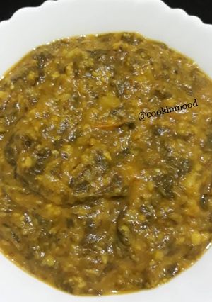 A picture of Sai Bhaji / Dal Palak /Spinach.