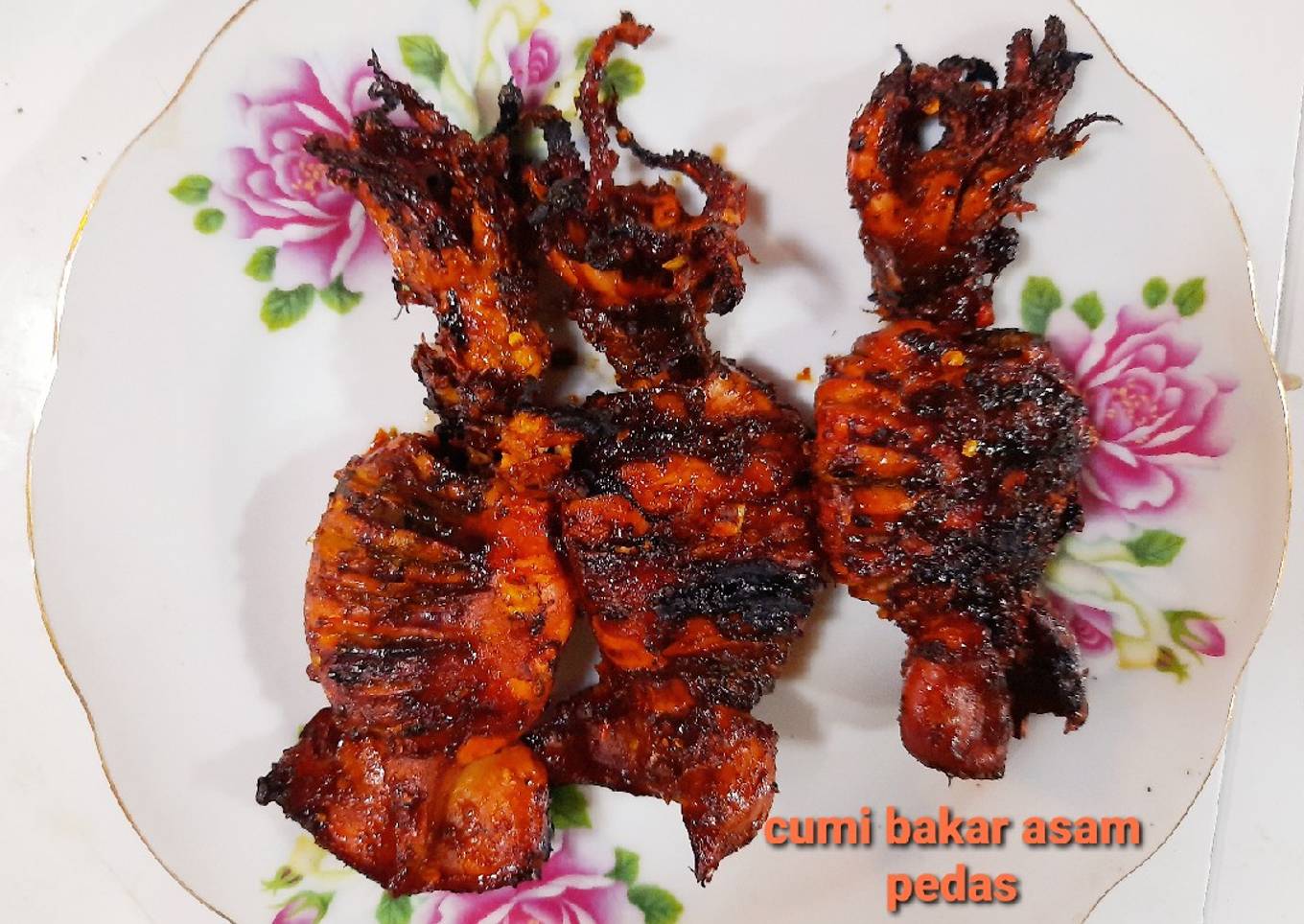 Cumi bakar asam pedas