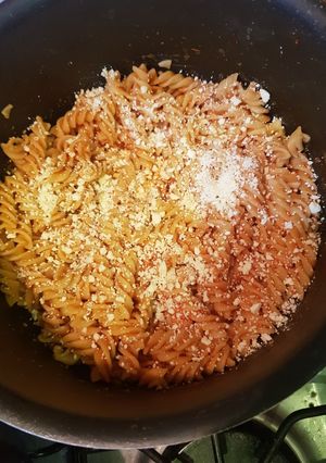 Una foto de Pasta con salsa de Jitomate
