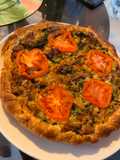 Tarta de chorizo y espinaca