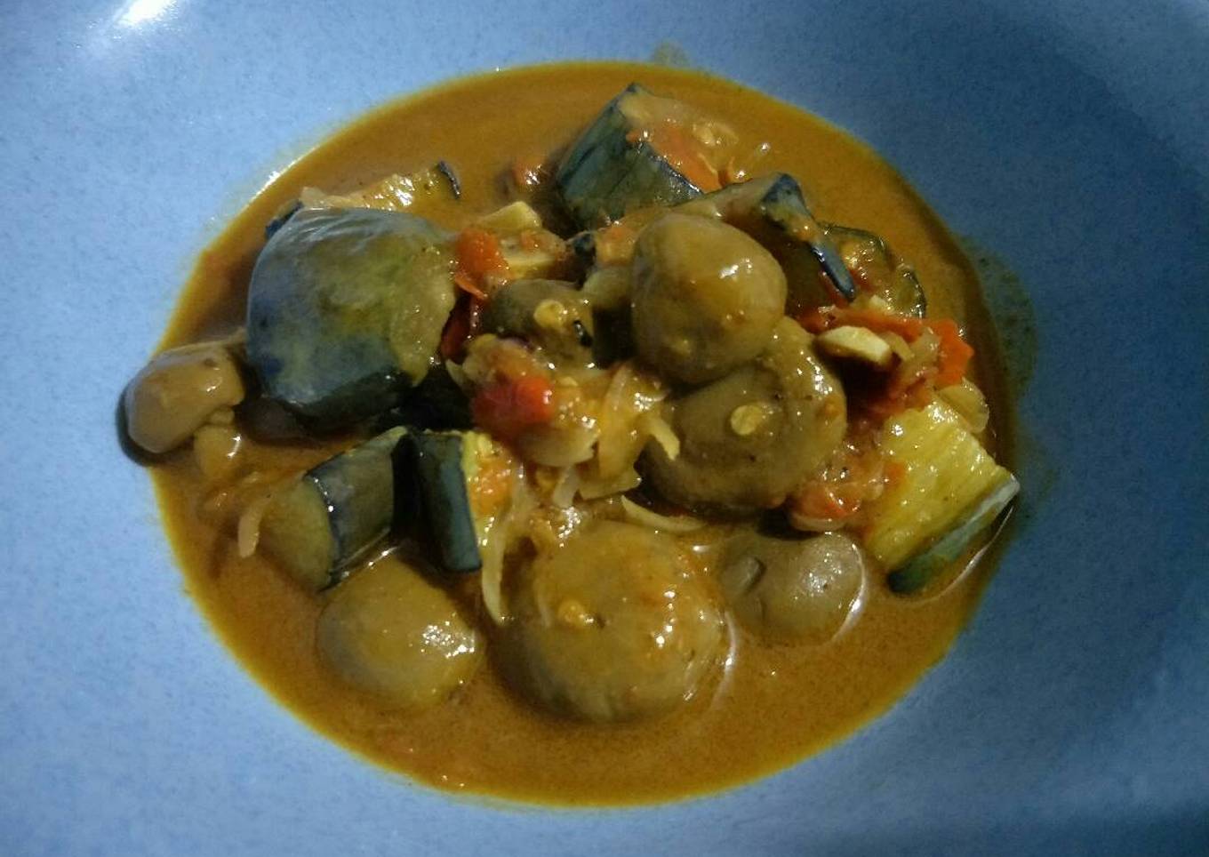 Rendang Jamur dan Terong