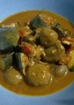 Foto resep Rendang Jamur dan Terong