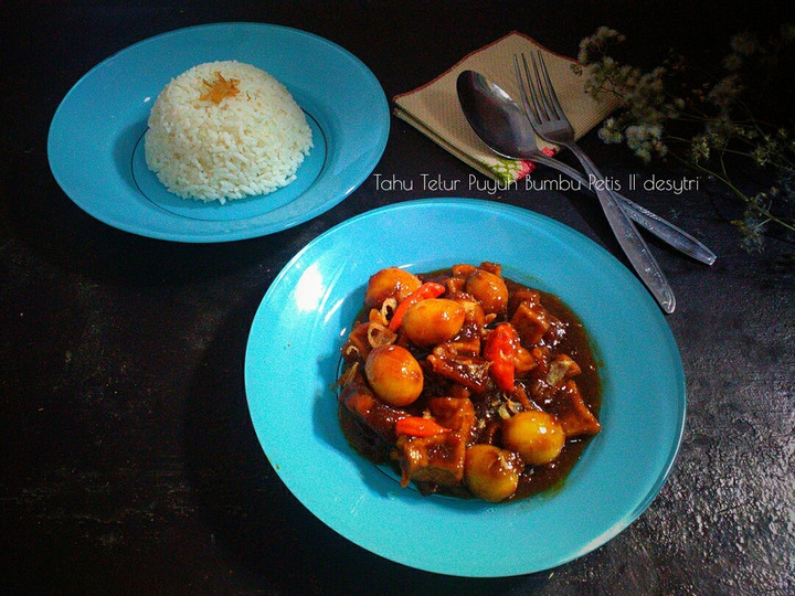 Standar Resep memasak Tahu Telur Puyuh Bumbu Petis dijamin nagih banget