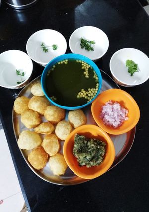 A picture of Homemade(pani and aloo masala).