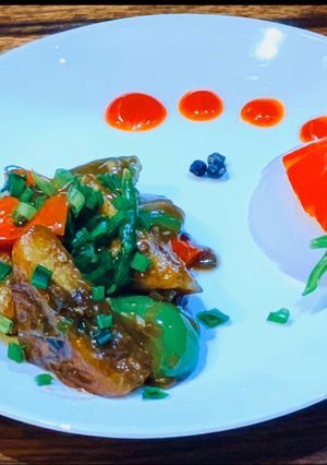 A picture of Paneer chilli.
