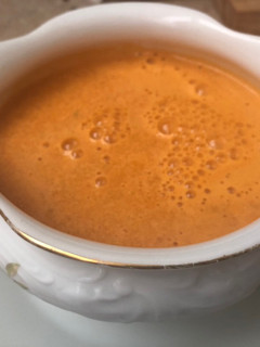 Una foto de Gazpacho de sandía (Thermomix)