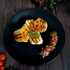 A picture of Mexican Chicken Burrito wrap.