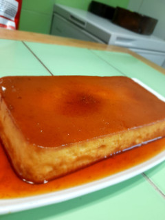 Una foto de Crema Volteada