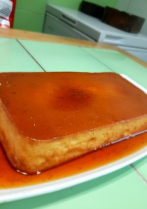 Una foto de Crema Volteada