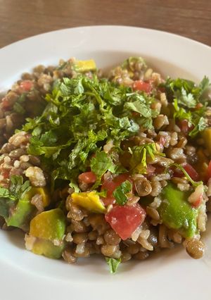 Una foto de Ensalada de lentejas