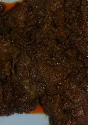 Foto resep Rendang daging sapi eendees maknyus dg bumbu rendang instant