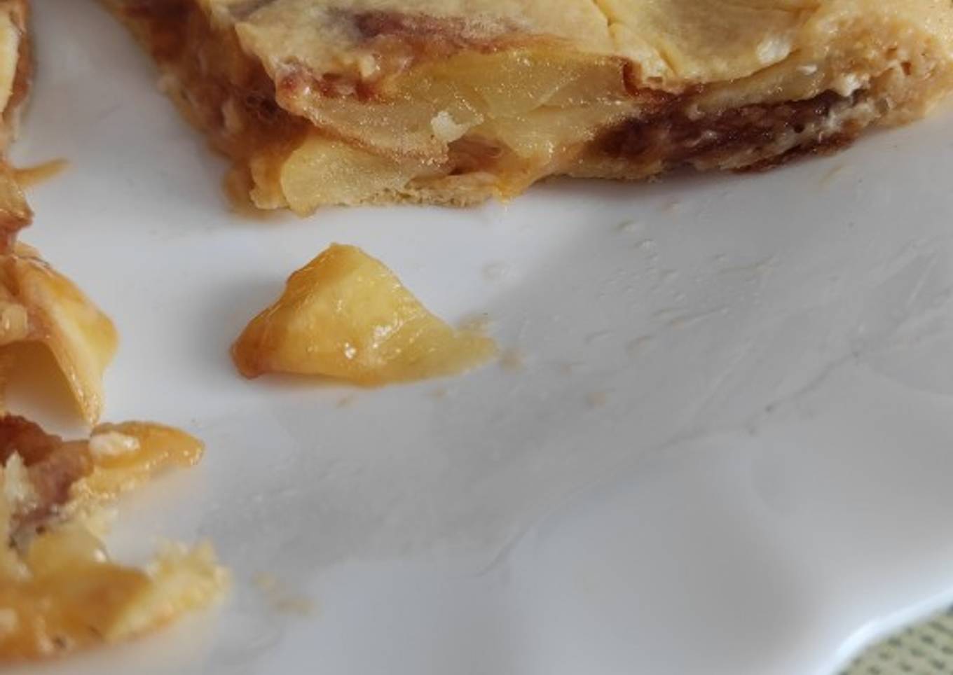Tortilla huevo sin batir