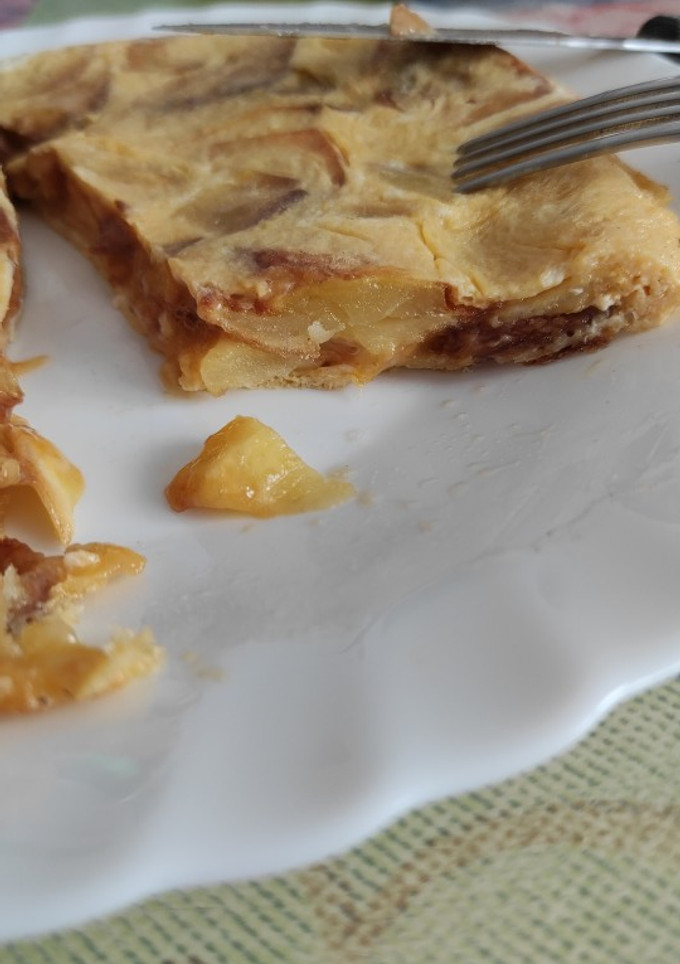 Una foto de Tortilla huevo sin batir