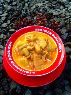 Foto resep Sayur lompong teri santan