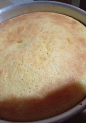 Una foto de Bizcochuelo de Vainilla con agua